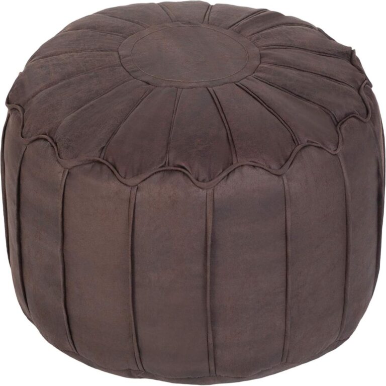 puff de ecopiel estilo marroqui