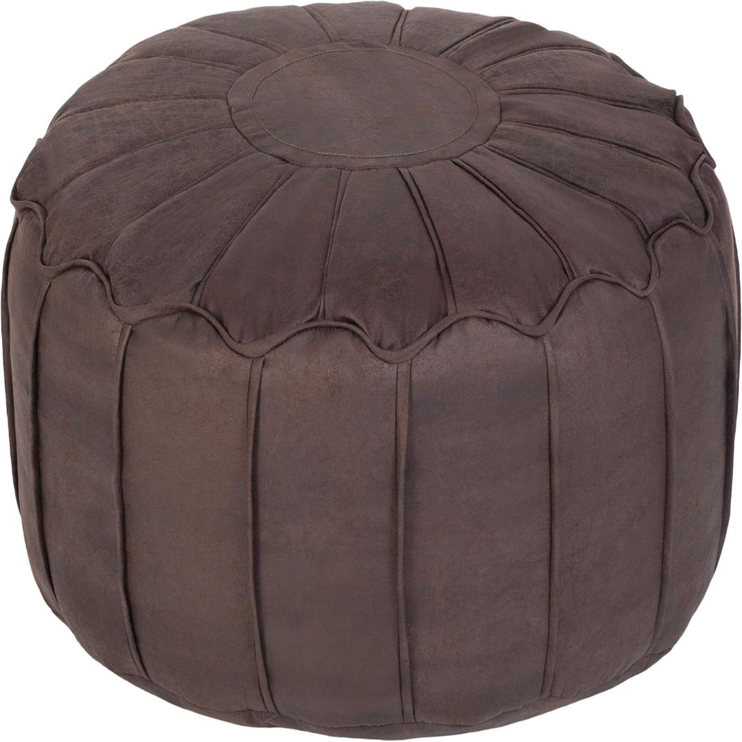 puff de ecopiel estilo marroqui