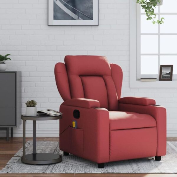 Sillón rojo en ecopiel
